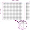 vidaXL Aitalatu Harmaa 50 x 0,8 m (25 x 25 mm verkko) Ter&auml;s ja PVC