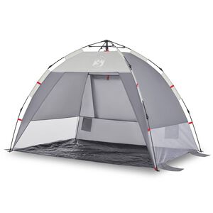 vidaXL Rantateltta 2 henkil&ouml;lle harmaa pikavapautus vedenpit&auml;v&auml;