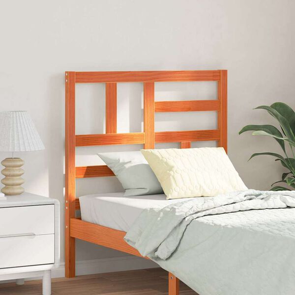 vidaXL S&auml;ngynp&auml;&auml;ty Vaha ruskea 105,5 x 4 x 104 cm Massiivinen m&auml;nty