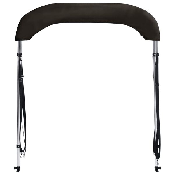 vidaXL 2-kaarinen Bimini-kate musta 180x130x110 cm