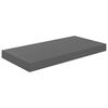 vidaXL Kelluvat seinähyllyt 2 kpl korkeakiilto harmaa 50x23x3,8 cm MDF