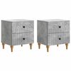 vidaXL Y&ouml;p&ouml;yt&auml;kaappi 2 kpl Betoninharmaa 43 x 34,5 x 48 cm