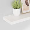vidaXL Kelluvat sein&auml;hyllyt 2kpl korkeakiilto valk. 60x23,5x3,8 cm MDF