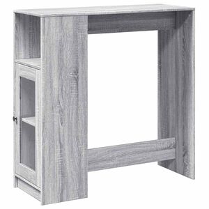 vidaXL Baarip&ouml;yt&auml;/telineet harmaa Sonoma 101x40x103,5 cm tekninen puu