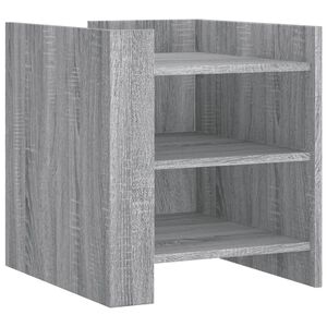 vidaXL Y&ouml;p&ouml;yt&auml; harmaa Sonoma 45x50x50 cm tekninen puu