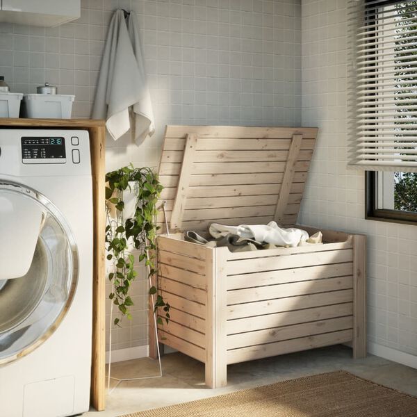 vidaXL S&auml;ilytyslaatikko kannella RANA 100x49x54 cm t&auml;ysi m&auml;nty