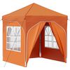 vidaXL Pop-up Juhlateltta 192 x 192 x 245 cm Oranssi