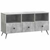 vidaXL TV-kaappi Betoninharmaa 102 x 34,5 x 50 cm Tekninen puu