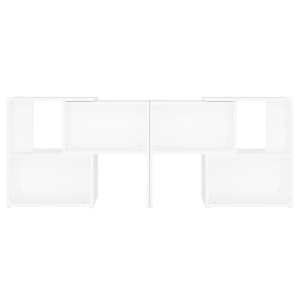 vidaXL TV-taso valkoinen 104x30x52 cm tekninen puu