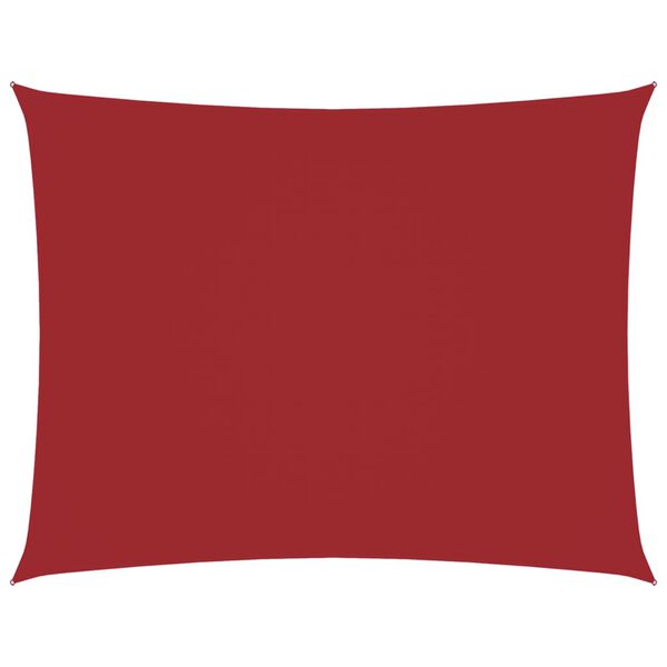 vidaXL Aurinkopurje Oxford-kangas suorakaide 3,5x4,5 m punainen