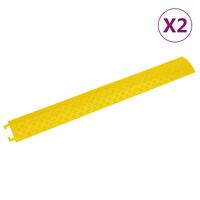 vidaXL Kaapelisuojarampit 2 kpl 98,5 cm keltainen