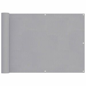 vidaXL Parvekkeen Verho Vaaleanharmaa 75 x 200 cm