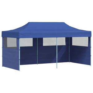 vidaXL Kokoontaitettava pop-up juhlateltta 3 x 6 m sininen