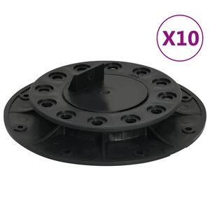 vidaXL S&auml;&auml;dett&auml;v&auml;t terassin jalat 10 kpl 20&ndash;30 mm