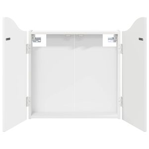 vidaXL Dartboard-kaappi valkoinen 56 x 12 x 63 cm Tekninen puu