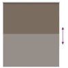 vidaXL Rullaverho Blackout kahvi 120x150 cm Kankaan leveys 116,6 cm