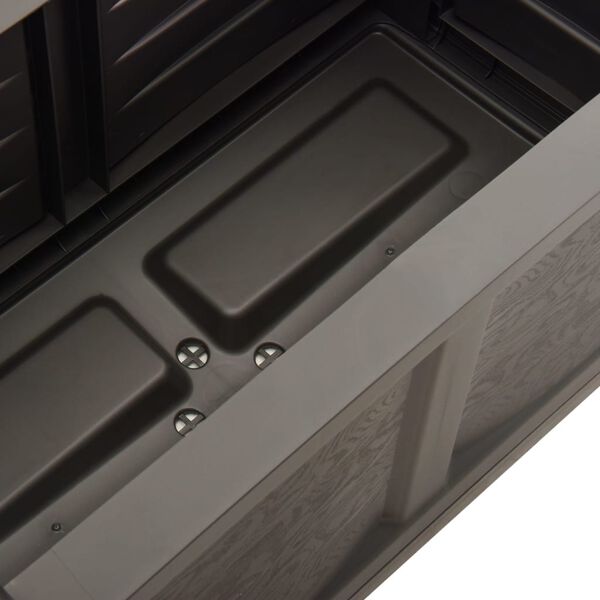 vidaXL Kukkalaatikko harmaa 80x42,5x42 cm PP