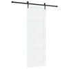 vidaXL Liukuovi ORKDAL Valkoinen ja musta 83 x 232 cm T&auml;ysi m&auml;nty