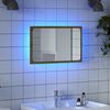 vidaXL Kylpyhuoneen peili LED-valoilla artesaani tammi 60x8,5x38 cm