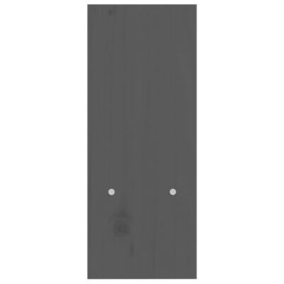 vidaXL Näyttökoroke harmaa (39-72)x17x43 cm täysi mänty