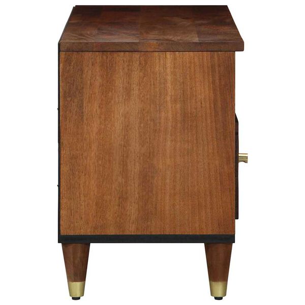 vidaXL TV-kaappi Hunajaruskea 100 x 33 x 46 cm Kiinteä mango puu