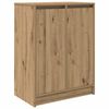 vidaXL Kenk&auml;teline ruskea tammi 57x34x76 cm tekninen puu