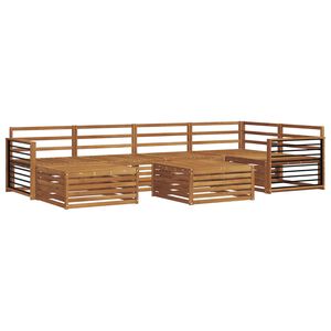 vidaXL Ulkosohvakokoelma 7 pcs Luonnollinen Tihe&auml; akasiapuu