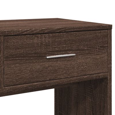 vidaXL Peilipöytä ruskea tammi 80x39x80 cm