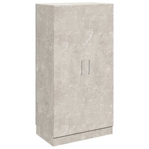 vidaXL Kenk&auml;kaappi betoninharmaa 55x35x108 cm tekninen puu