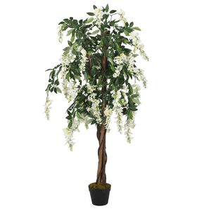 vidaXL Tekokasvi sinisade 560 lehte&auml; 80 cm vihre&auml; ja valkoinen