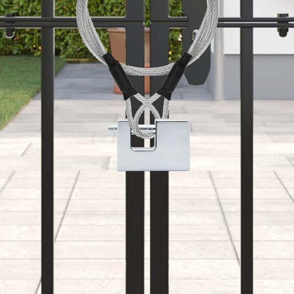 vidaXL Riippulukko 6 pcs Hopea 6 x 2 x 4,5 cm Rauta