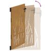 vidaXL Puutarhaportti 85x150 cm Corten-ter&auml;s Ruohokuvio