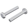 vidaXL Lukitusruuvi Yksiv&auml;rinen 2 kpl Hopea M6 x 35 mm Ter&auml;s