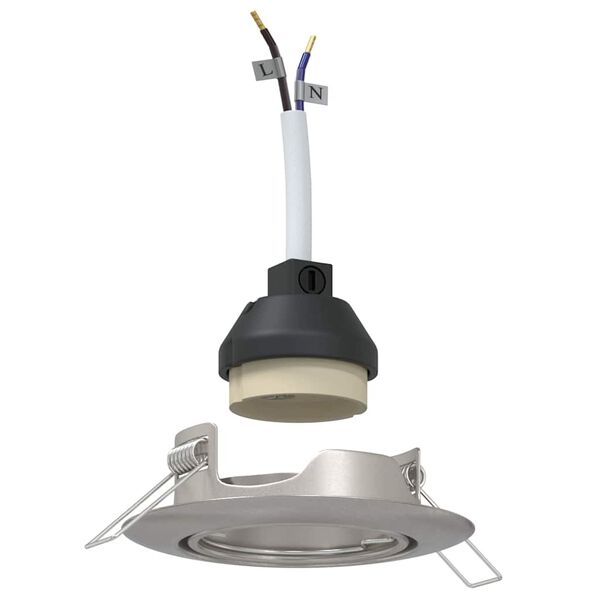 vidaXL Spottivalot valokeiloilla 12 pcs Hopea 9 x 9 cm Metalli