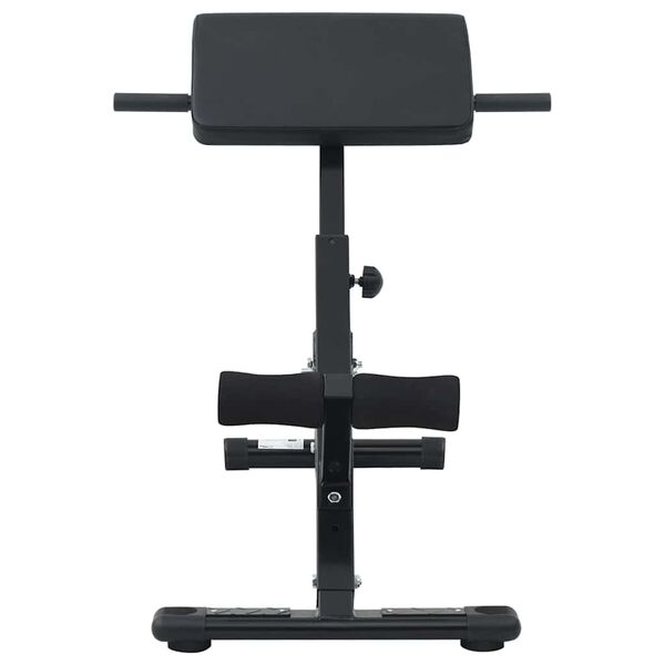 vidaXL Hyperextension penkki Musta 100.5 x 70 x 78 cm