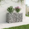 vidaXL Gabion Kohotettu Peti Hopea 100 x 50 x 60 cm Galvanoitu ter&auml;s