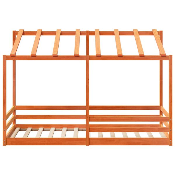 vidaXL Lasten katoss&auml;nky vahanruskea 100x200 cm t&auml;ysi m&auml;nty