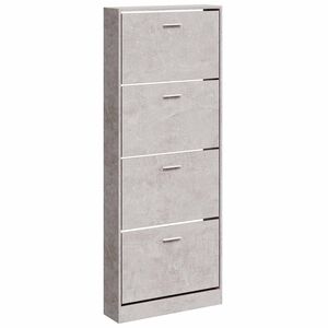 vidaXL Kenk&auml;kaappi betoninharmaa 59x17x150 cm tekninen puu