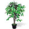 vidaXL Tekokasvi Fiikuspuu Ruukussa 90 cm