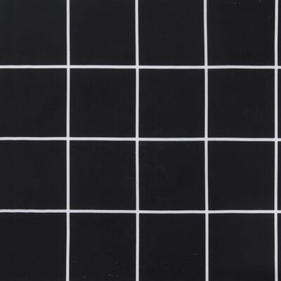 vidaXL Lavatyyny musta ruutukuvio 60x60x8 cm oxford kangas