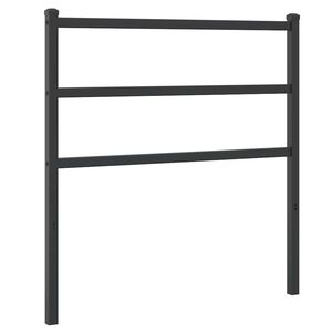 vidaXL Metallinen vaihtop&auml;&auml;ty musta 90 cm