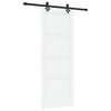 vidaXL Liukuovi ORKDAL 78 x 202 cm Tekninen puu Valkoinen ja musta