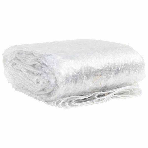 vidaXL kirkas suojapeite silmukoilla 1x8 m PVC