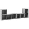 vidaXL TV-tasot 4 kpl betoninharmaa 72x35x36,5 cm tekninen puu