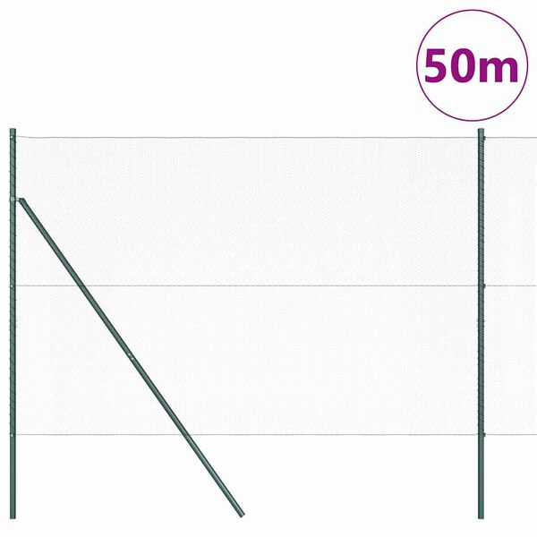vidaXL Aitalatu Harmaa 50 x 1,5 m (13 mm verkko) Ter&auml;st&auml; ja PVC:t&auml;