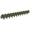 vidaXL Nurmireunus 10 pcs 103 x 15 cm Ter&auml;s Oliivinvihre&auml;