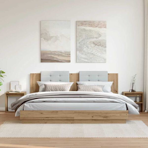 vidaXL Y&ouml;p&ouml;yt&auml;kaapit 2 kpl Artisan Oak 40x30x40 cm Engineered Wood