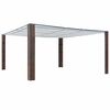 vidaXL Huvimaja katolla polyrottinki 400x400x200 cm ruskea ja kerma