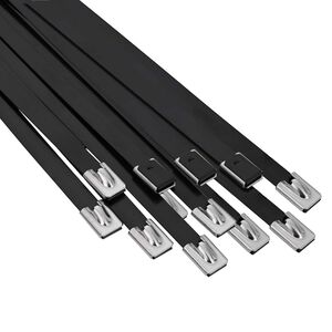 vidaXL Kaapelinsite 12 kpl 7,9 x 700 mm Musta