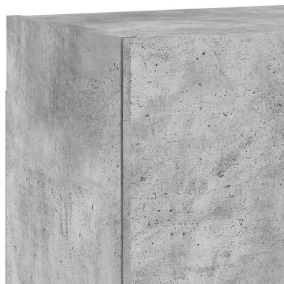 vidaXL 4-osainen TV-seinäyksikkösarja betoninharmaa tekninen puu